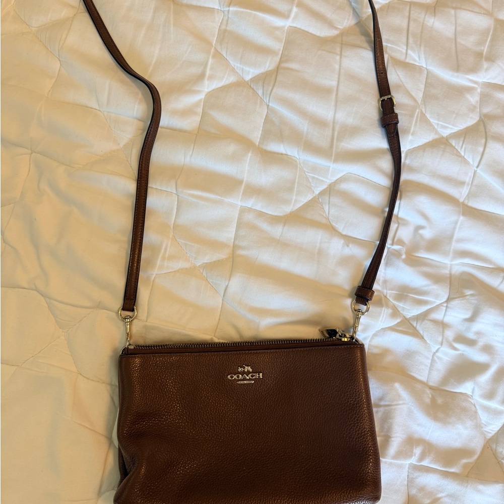 Coach Brown Leather Shoulder Bag